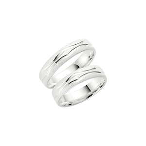 281-5 Silver - Vigsel- & förlovningsringar - Schalins - Fri storleksändring* - Nordic Spectra