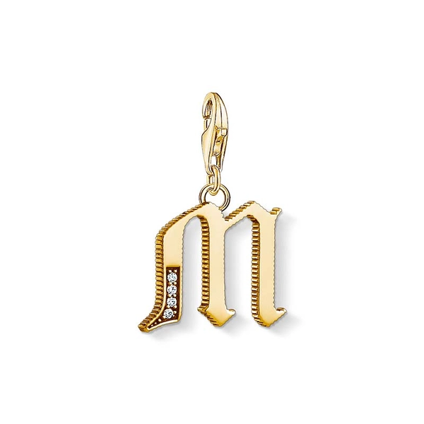 Charm-Anhänger Buchstabe M Gold von Thomas Sabo, Schneller Versand - Nordicspectra.de