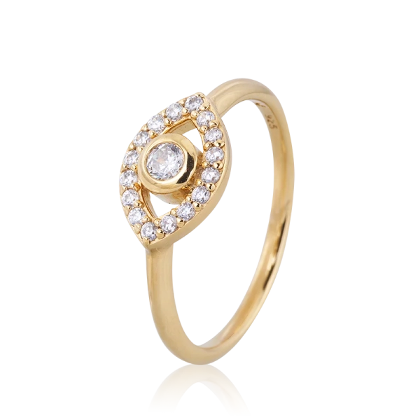 Devine Eye Mini Ring Gold - Carolina Gynning - Nykyaikaisia ​​merkityksellisiä koruja - Nordic Spectra