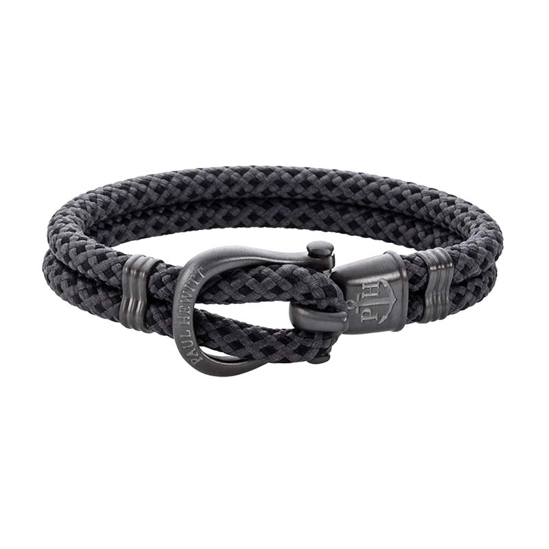 Paul Hewitt – Nylon Phinity Armband Gun Metal/Svartgrå