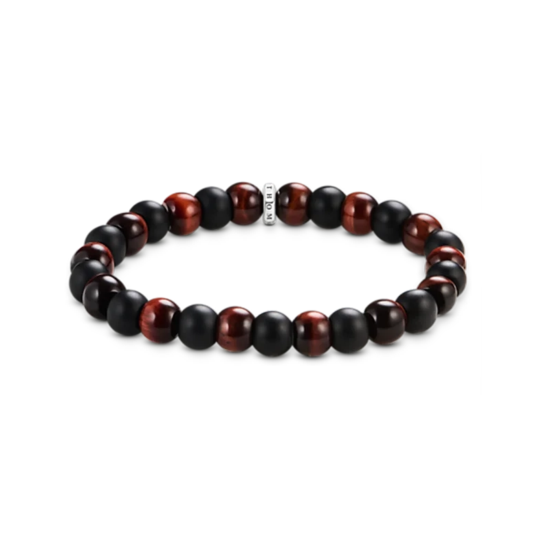 Thomas Sabo - Kularmband Obsidian & Röd Tigeröga