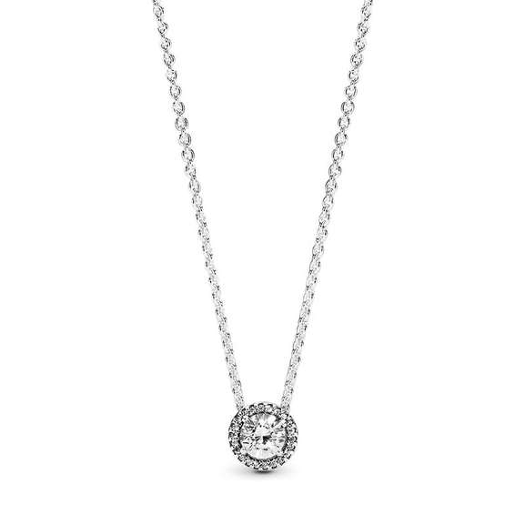 Round Sparkle Halo Halsband - PANDORA - Snabb frakt & paketinslagning - Nordicspectra.se
