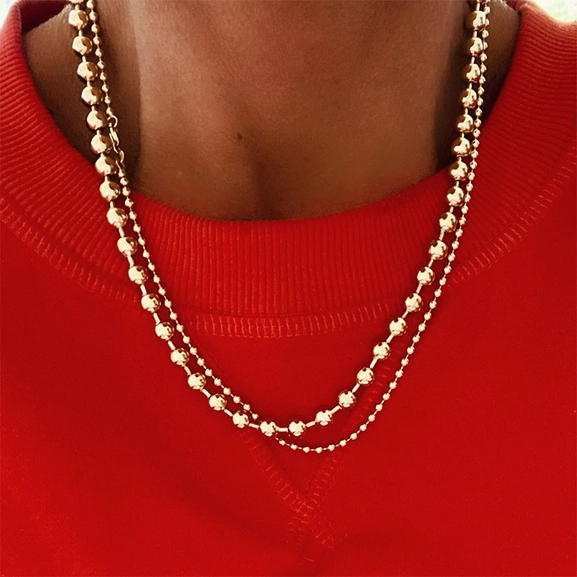 Large Globe Chain Gold - Emma Israelsson - Suuri valikoima & ilmainen lahjapaketointi - Nordicspectra.fi