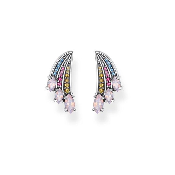Ohrstecker Bunter Kolibri Flügel Silber von Thomas Sabo, Schneller Versand - Nordicspectra.de
