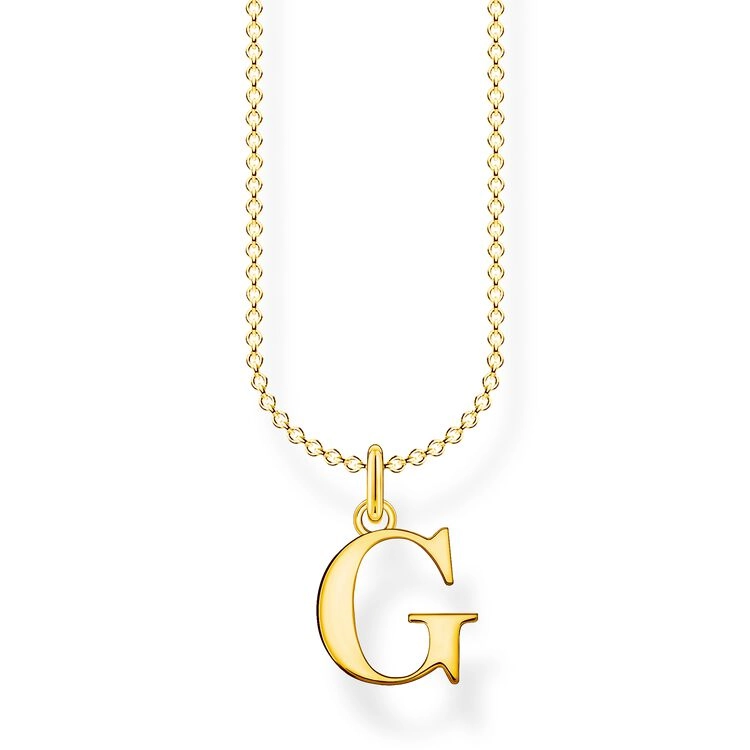 Thomas Sabo - Bokstavshalsband Guld - G