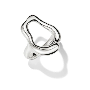 Natural Beauty Ring i återvunnet 925 silver med mjuka kurvor och eleganta linjer