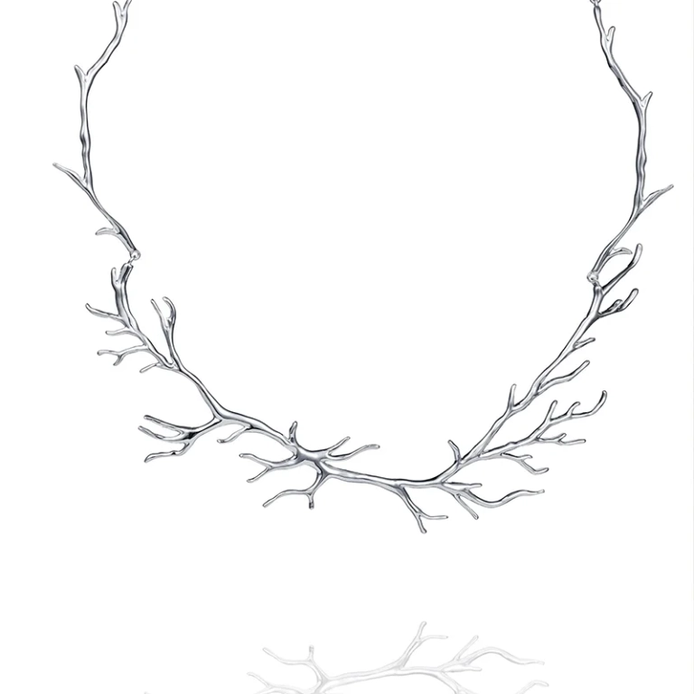 Rötter Collier i silver