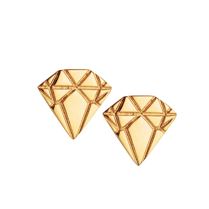 Emma Israelsson - 18K Gold Diamond Earrings