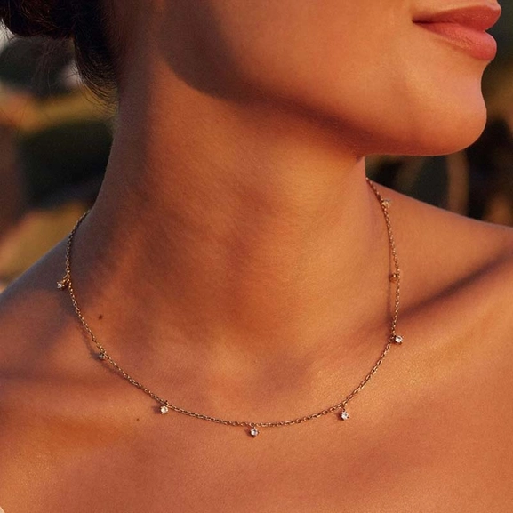 Leonore Mini Necklace Multi Gold - Edblad - Snabb frakt & paketinslagning - Nordicspectra.se