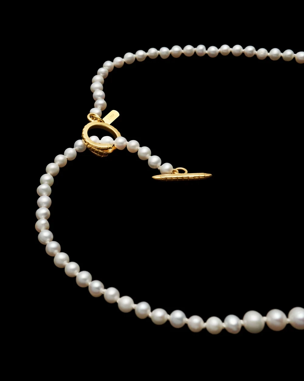Graded Pearl Necklace Gold - Maria Nilsdotter - 1-2 dagars leverans - Nordic Spectra