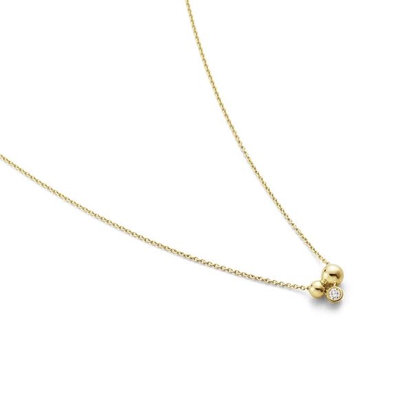 Moonlight Grapes Halsband Tre Druvor Guld med Diamanter - Georg Jensen halsband - Snabb frakt & paketinslagning - Nordicspectra.se