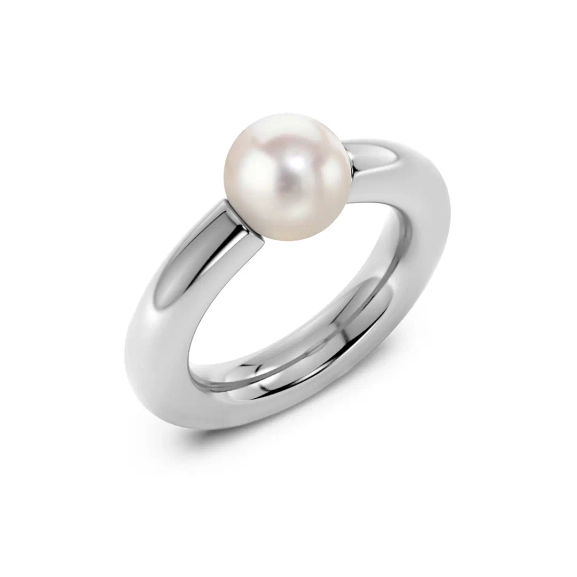 Modernist Pearl Ring Steel - Edblad - Snabba leveranser - Gratis paketinslagning
