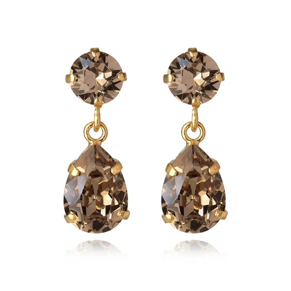 Mini Drop Earrings Gold Greige - Caroline Svedbom - Nopea toimitus ja lahjapakkaus - Nordic Spectra