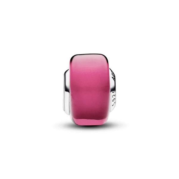 Rosa Miniberlock i Muranoglas - PANDORA - Snabb leverans & paketinslagning - Nordic Spectra