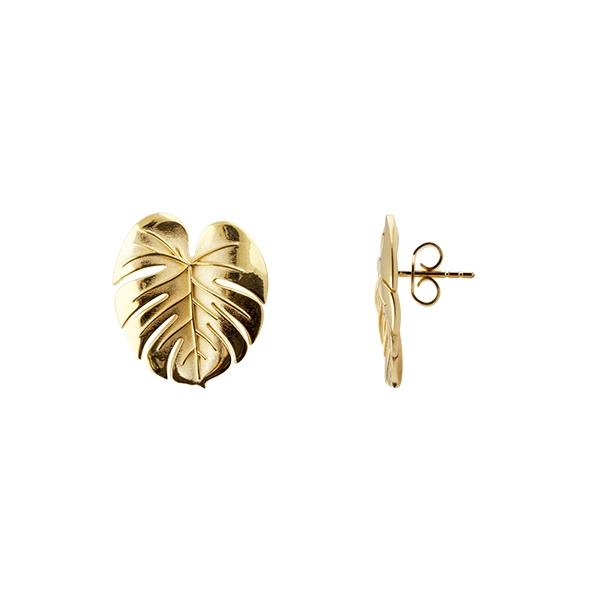 Palm Leaf Earrings Gold - Emma Israelsson - Snabb frakt & paketinslagning - Nordicspectra.se