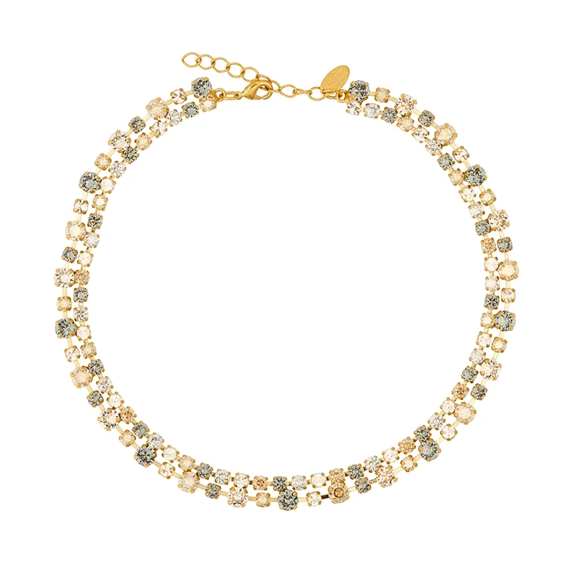 Caroline Svedbom - Mini Pomona Necklace Gold Black Golden Combo