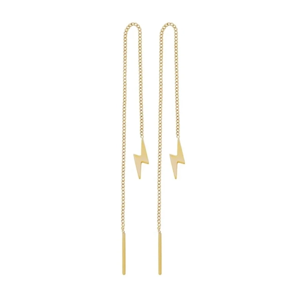 Lightning Chain Earrings Gold - Edblad - Snabb frakt & paketinslagning - Nordic Spectra