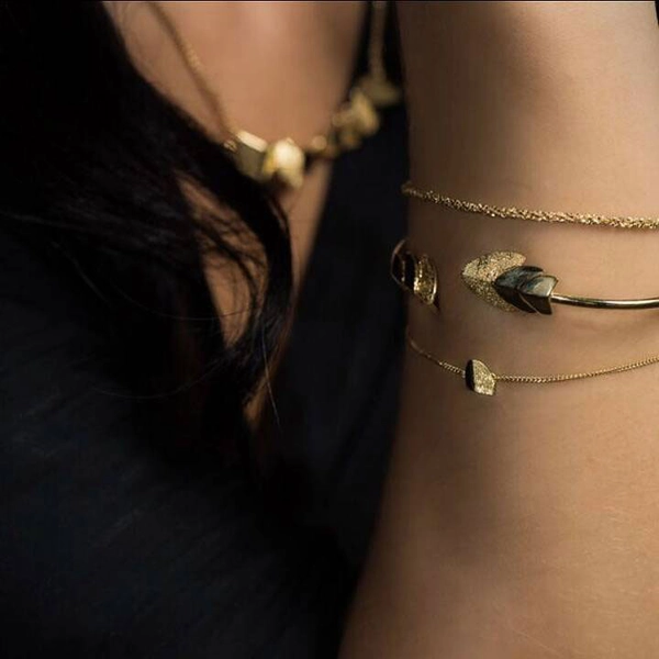 Roof Plain Bracelet Gold -CU Jewellery - Snabb frakt & paketinslagning - Nordicspectra.se