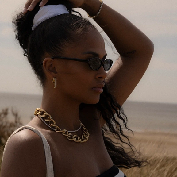 GLIMRA Halsband Guld - Astrid & Agnes - Nordic Spectra