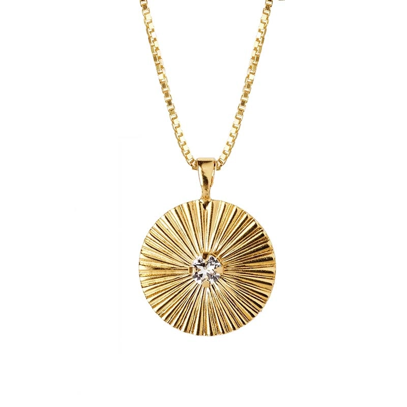 Caroline Svedbom - Odessa Necklace Gold Crystal