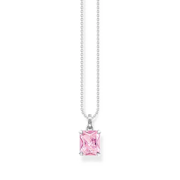 Halsband Med Rosa Sten - Thomas Sabo berlock - Snabb frakt & paketinslagning - Nordicspectra.se