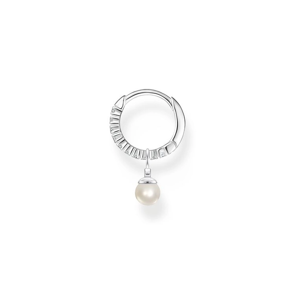Einzel Creole Mit Perlen Anhänger Silber von Thomas Sabo, Schneller Versand - Nordicspectra.de