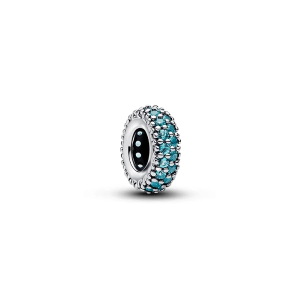 Isblåa Stenar Berlock från Pandora i silver med gnistrande cubic zirconia