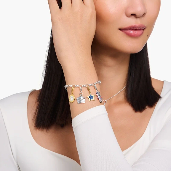 Mörkblå Glittrande Stjärna Berlock Guld - Thomas Sabo - Snabb leverans & paketinslagning - Nordic Spectra