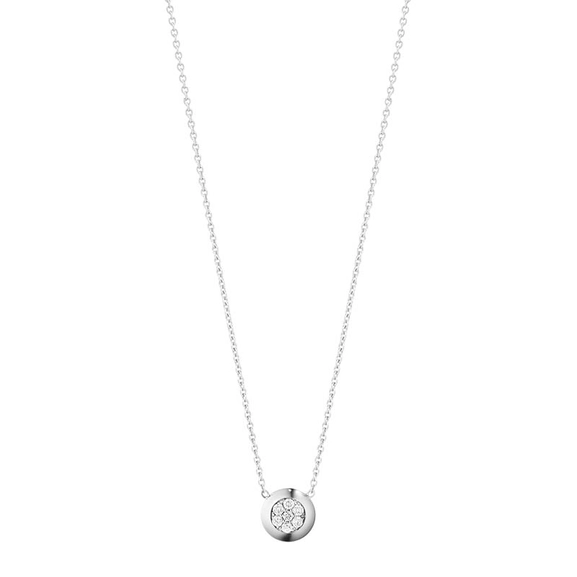 Aurora Anhänger Weißes Gold Pavé Diamant 0.10 ct von Georg Jensen, Schneller Versand - Nordicspectra.de