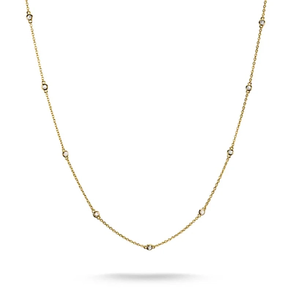 Vita Stenar Halsband Guld från Thomas Sabo