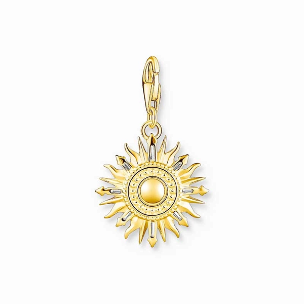 Charm-Anhänger bunte Sonne vergoldet von Thomas Sabo, Schneller Versand - Nordicspectra.de