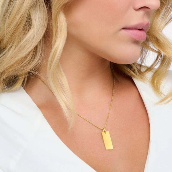 Halsband Bred Tag Guld - Thomas Sabo halsband - Snabb frakt & paketinslagning - Nordicspectra.se