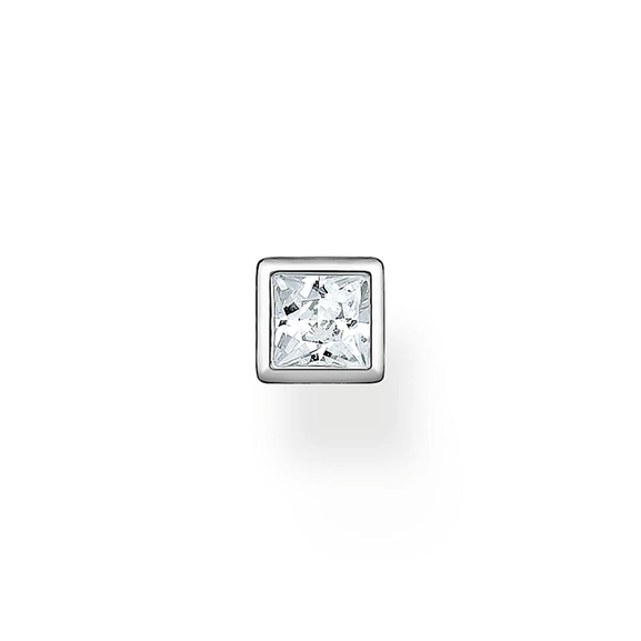 Single Ear Stud White Stone - Thomas Sabo - Suuri valikoima & ilmainen lahjapaketointi - Nordicspectra.fi