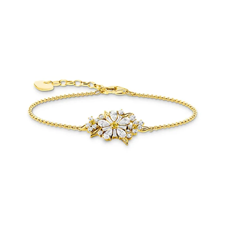 Daisy Bouquet Bracelet Gold - Thomas Sabo - Suuri valikoima & ilmainen lahjapaketointi - Nordic Spectra