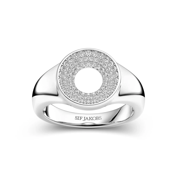 Melzo-Ring aus Silber mit sanft gerundeter Form