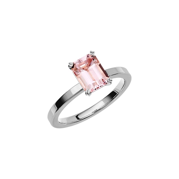 Fairytale 1 Morganite White Gold - Wedding & engagement rings - Schalins - Scandinavian design - Nordic Spectra