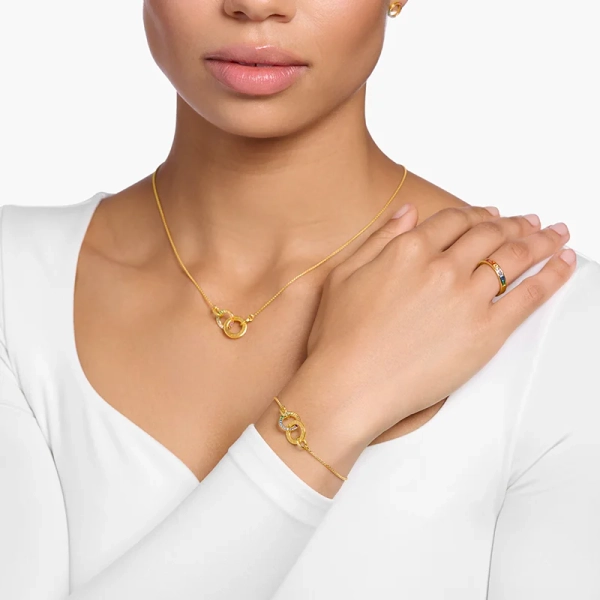 Svärtat Silverarmband Together Färgstenar Guld - Thomas Sabo - Snabb leverans & paketinslagning - Nordic Spectra