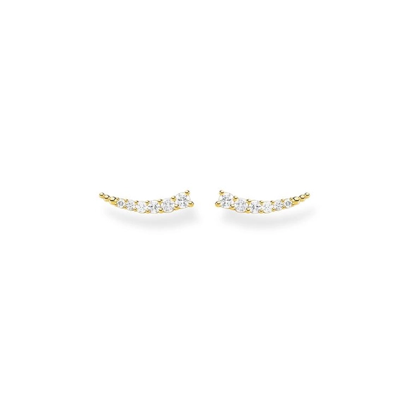 Öronklättrare Vita Stenar Guld - Thomas Sabo örhängen - Snabb frakt & paketinslagning - Nordicspectra.se