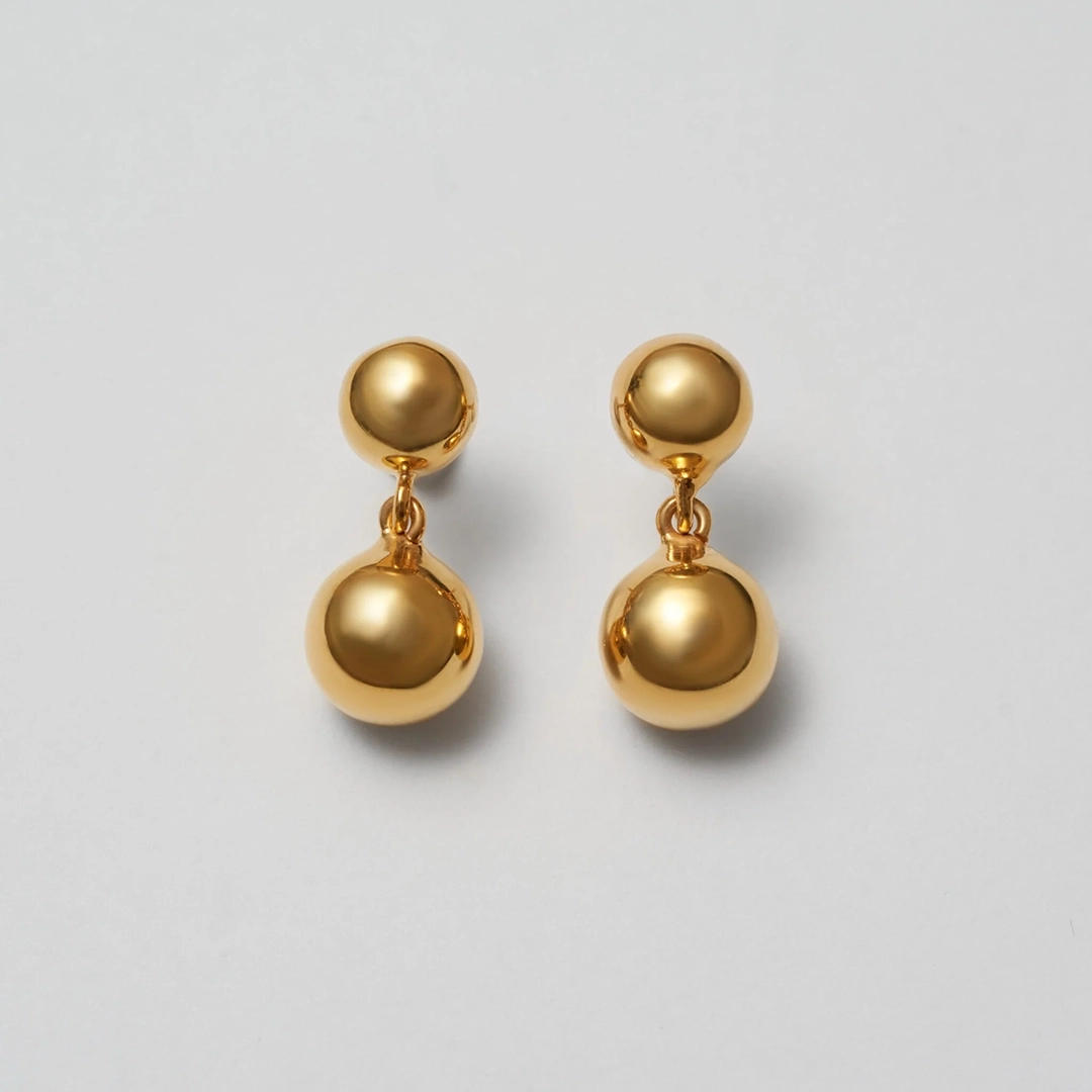 Blue Billie - Sphere Earrings Gold