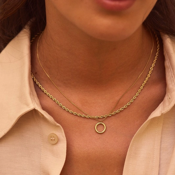 Rope Chain Necklace Gold - Edblad - Snabb frakt & paketinslagning - Nordicspectra.se