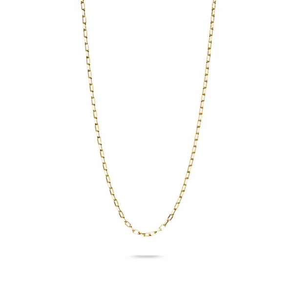 Paperclip Berlockhalsband Guld i 18K guldpläterat silver