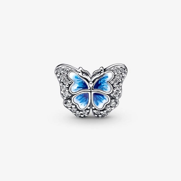 Blue Butterfly Glittrande Berlock - PANDORA - Snabb frakt & paketinslagning - Nordicspectra.se