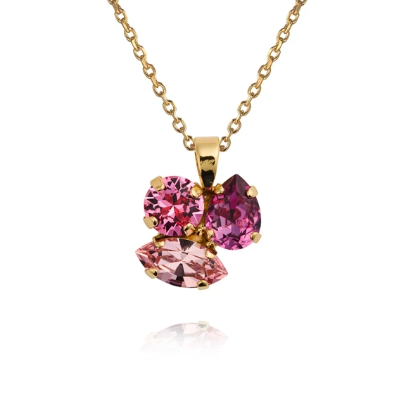 Ana Necklace Gold Dark Rose Combo - Caroline Svedbom - Nopea toimitus ja lahjapakkaus
