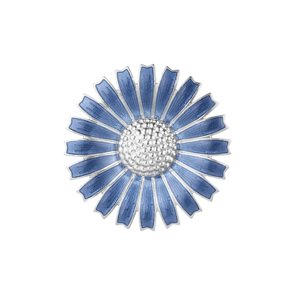 Daisy Blå Brosch - Georg Jensen - Designsmycken med snabba & trygga leveranser - Nordic Spectra