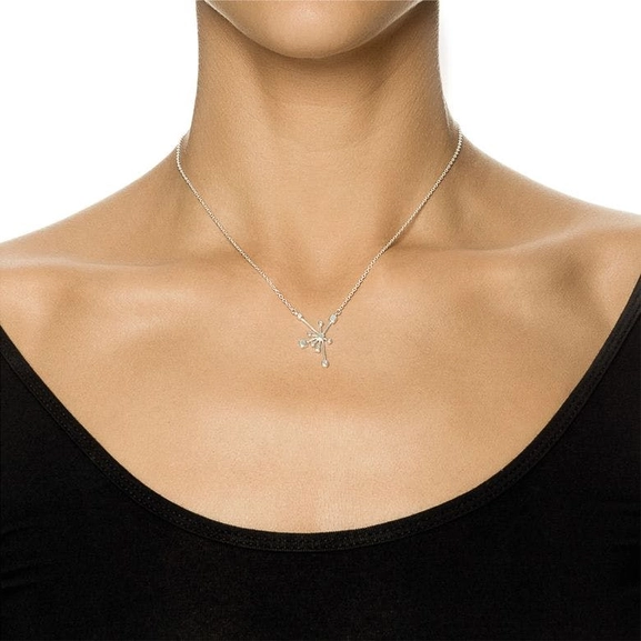 Kaboom & Stars Necklace White Gold - Efva Attling - Suuri valikoima & ilmainen lahjapaketointi - Nordicspectra.fi