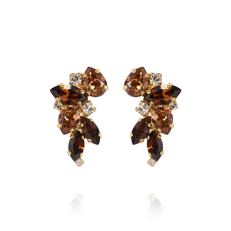 Caroline Svedbom - Demi Earrings Gold Recreated Topaz Combo