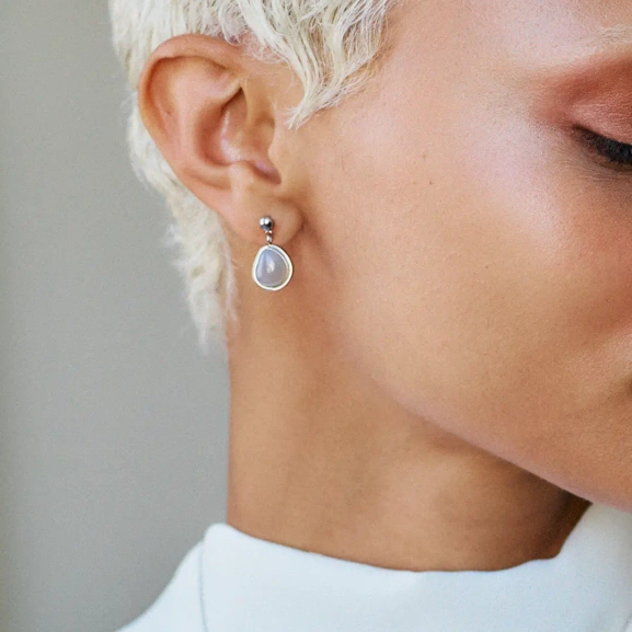 Agatha Earrings S Grey Steel - Edblad - Snabba leveranser - Gratis paketinslagning