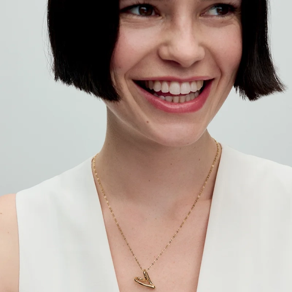 Organisch Geformtes Herz Anhänger-Halskette - PANDORA - Nordic Spectra