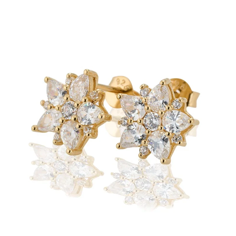 Carolina Gynning - Dhalia Sparkling Studs Örhängen Guld