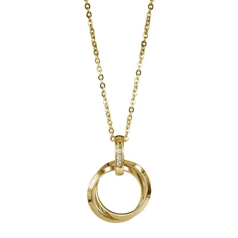 Astrid & Agnes - CAROLIN Långt Halsband Guld / Guld